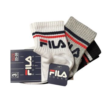 CALZA TRIPACK QUARTER F8338 UNISEX BAMBINO FILA