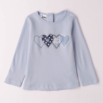 T-SHIRT MANICA LUNGA DI COTONE 4B369 G0 NEONATA IDO