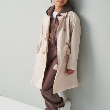 GIUBBINO TRENCH TINTA UNITA 4B740 RAGAZZA IDO