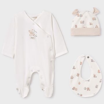 SET REGALO TUTINA CUFFIA E BAVAGLINO 9907 NEONATO MAYORAL