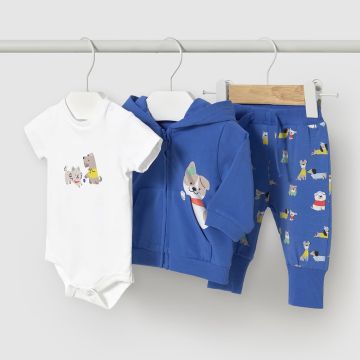 TUTA TRE PEZZI IN COTONE 1803 NEONATO MAYORAL