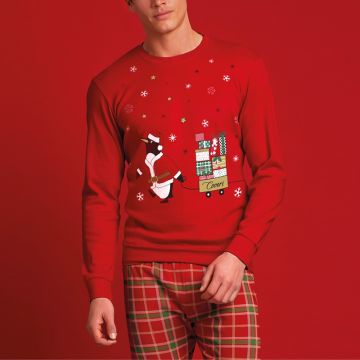 PIGIAMA CHRISTMAS 2187 CALDO COTONE UOMO ENRICO COVERI