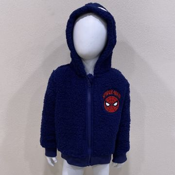 GIACCA CON CAPPUCCIO TESSUTO SHERPA 4412 MARVEL SPIDERMAN