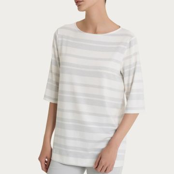 MAGLIA STRIPES DP77TW MANICA 3/4 DONNA RAGNO