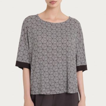 MAGLIA GIROCOLLO AMPIO DAWN BLUE DP93TW DONNA RAGNO