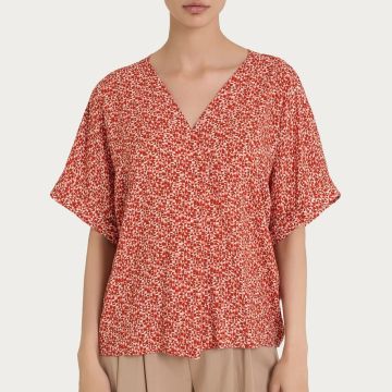 BLUSA FANTASIA CON MANICA KIMONO DQ25SX DONNA RAGNO