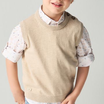 MAGLIONCINO SMANICATO DI COTONE 4B243 BAMBINO IDO