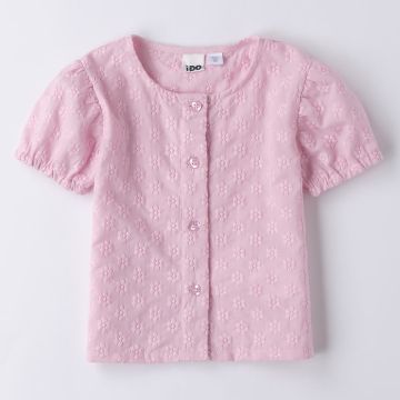 CAMICIA COLLO ALLA COREANA 4B332 BAMBINA IDO