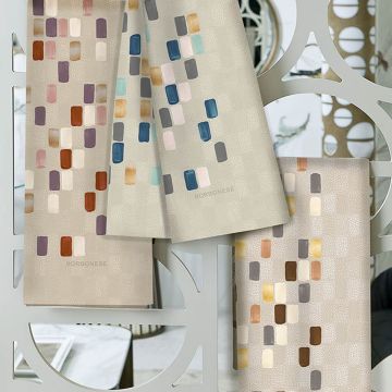 SET 3 CANOVACCI MOSAICO PANAMA STAMPATO BORBONESE
