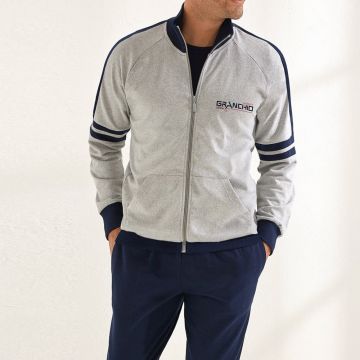 TUTA DA UOMO APERTA FULL ZIP GA1009 COTONE IL GRANCHIO