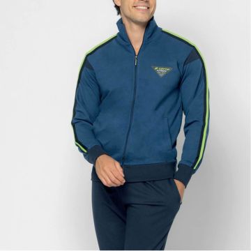 TUTA DA UOMO APERTA FULL ZIP LA1074 COTONE LOTTO