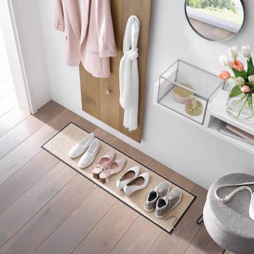 TAPPETO TREND COLOUR CHAMPAGNER 35*120CM  KLEEN TEX WASH DRY