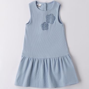 ABITO SMANICATO IN MAGLIA A COSTINE 4B492 BAMBINA IDO