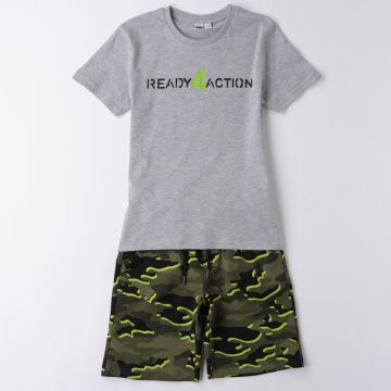 COMPLETO T-SHIRT E BERMUDA 4B803 RAGAZZO IDO