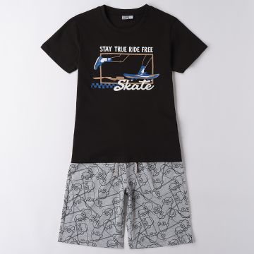 COMPLETO T-SHIRT E PANTALONE CORTO 4B810 G2 RAGAZZO IDO