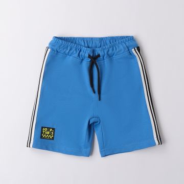 PANTALONE CORTO CON BANDE LATERALI 4B429 BAMBINO IDO