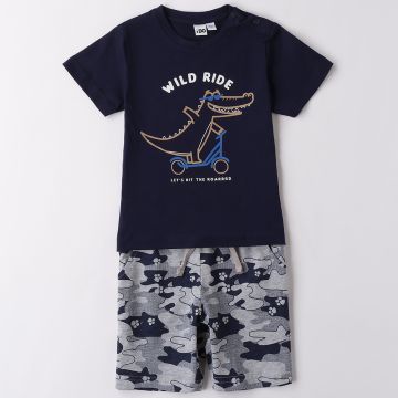 COMPLETO T-SHIRT E SHORT 4B467 NEONATO IDO