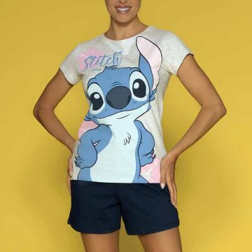 PIGIAMA DA RAGAZZA CORTO 2651 LILO & STITCH SABOR