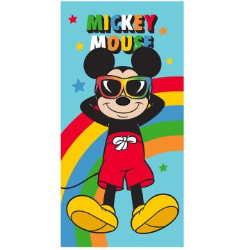 TELO MARE MICKEY MOUSE ARCOBALENO 70X140CM HERMET