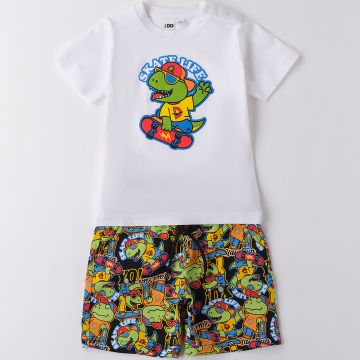 COMPLETO T-SHIRT E BERMUDA 4B449 NEONATO IDO