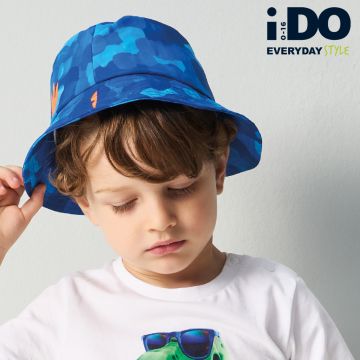 CAPPELLO PESCATORA AZZURRO MULTICOLOR 4B953 BAMBINO IDO