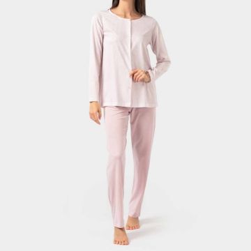 PIGIAMA APERTO MANICA E PANTALONE LUNGO 4368 DONNA ZERO PIGIAMORE