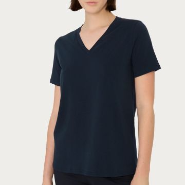 T-SHIRT SCOLLO A V DN17T8 ULTRALIGHT DONNA RAGNO