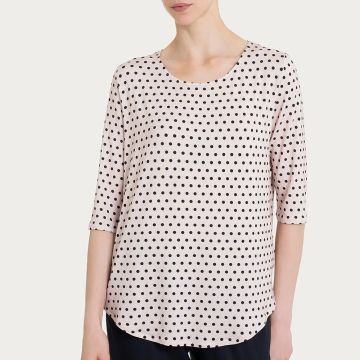 MAGLIA MANICA 3/4 FANTASIA POIS DP99TW DONNA RAGNO