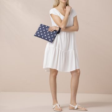 POCHETTE POIS APERTURA CON ZIP 1358 DONNA NOI DI NOTTE