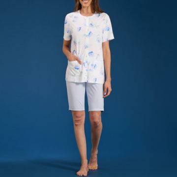 PIGIAMA APERTO MANICA E PANTALONE CORTO 5163 DONNA LINCLALOR