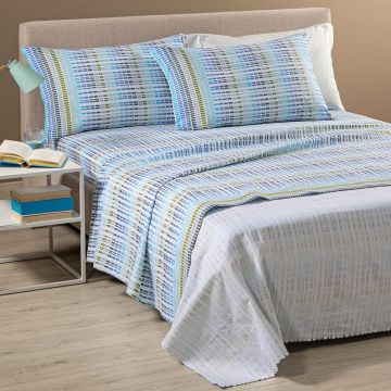 COMPLETO LENZUOLA FLANELLA NORVEGIA SINGOLO CALEFFI