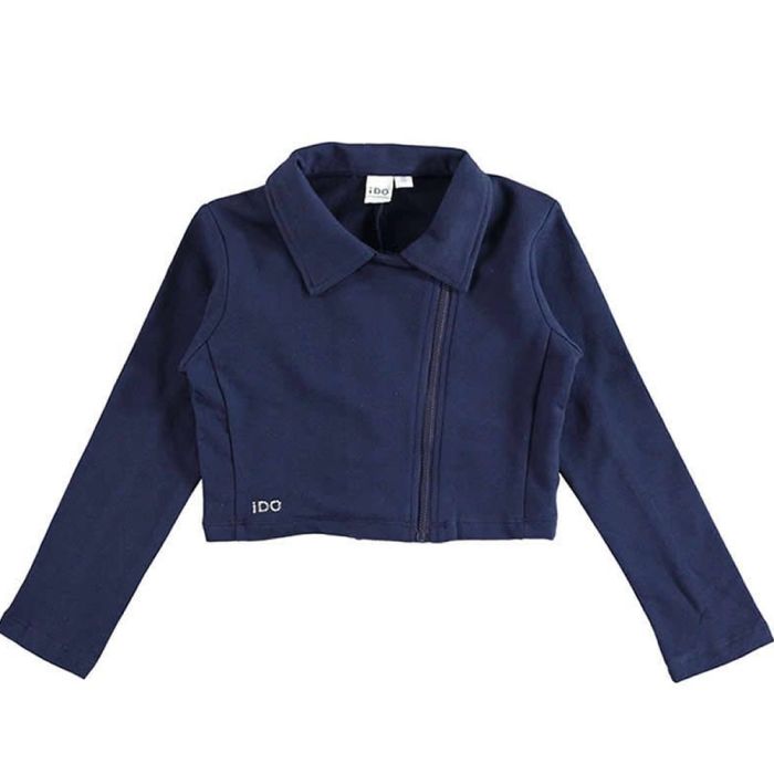 FELPA APERTA GIACCA RAGAZZA 4U532 CON CERNIERA IDO main product photo