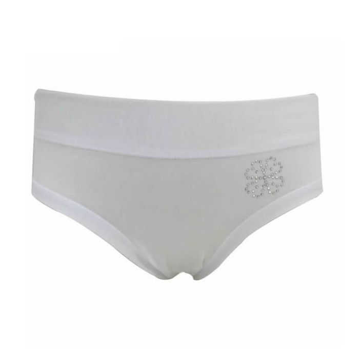 slip da bambina tinta unita con strass 659 emy