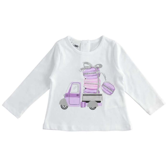 T-SHIRT MANICA LUNGA CON STRASS 4.2278 NEONATA IDO main product photo