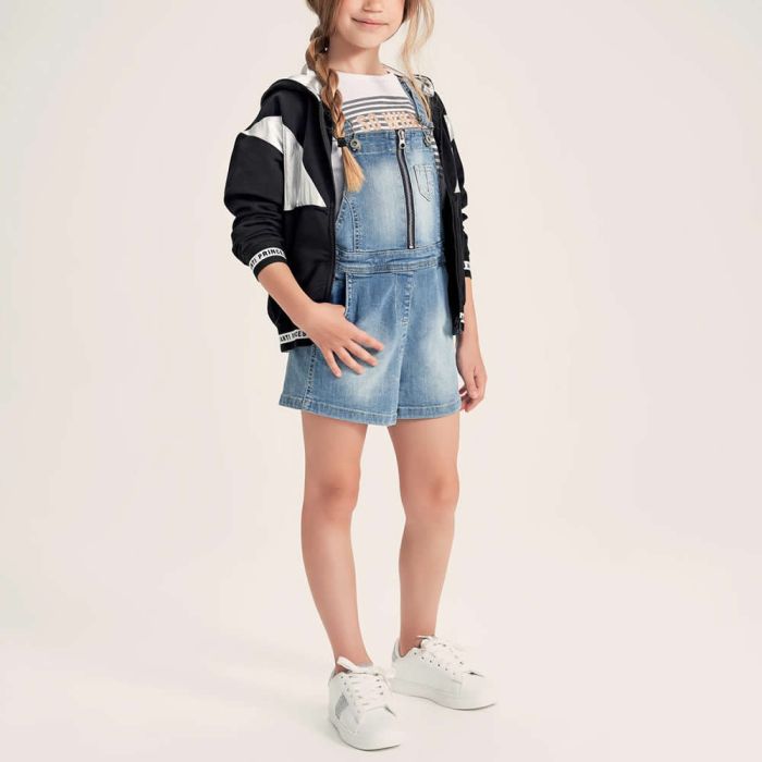 SALOPETTE CORTA DENIM DA RAGAZZA 4.2514 IDO