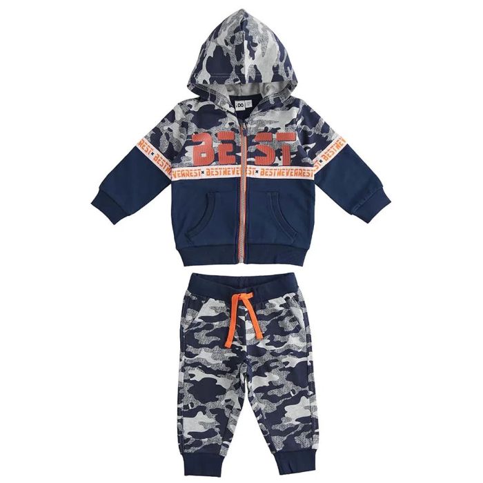 TUTA JOGGING APERTA CON ZIP E CAPPUCCIO 4.4267 BAMBINO IDO main product photo