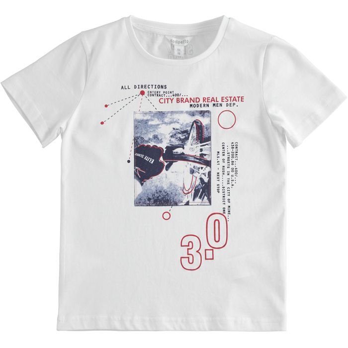 T-SHIRT MANICA CORTA DA RAGAZZO 5.4105 DI COTONE DODIPETTO main product photo