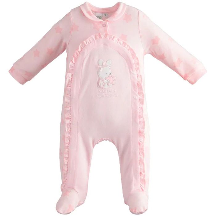 TUTINA DI COTONE 4.4112 INTERA CON PIEDINO PER NEONATA IDO main product photo