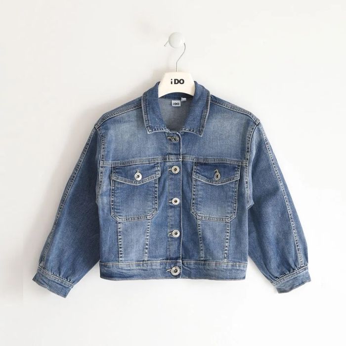 GIUBBINO DI JEANS 4.4572 MANICA LUNGA PER RAGAZZA IDO main product photo