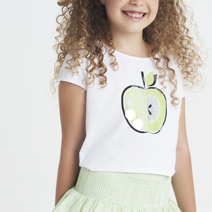 T-SHIRT MANICA CORTA 4.4862 CON STAMPA PER RAGAZZA IDO main product photo