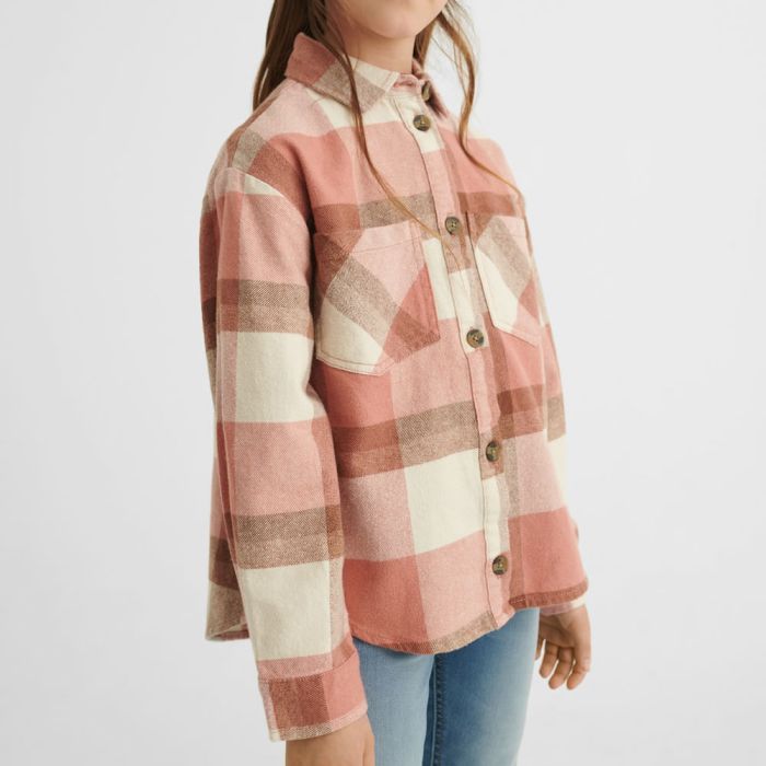 OVERSHIRT ROSA A QUADRI 7173 PER RAGAZZA MAYORAL main product photo