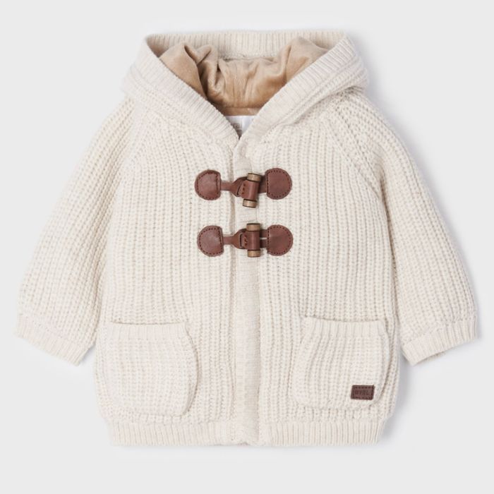 GIACCA IN MAGLIA CON ALAMARI 2392 MILK VIG NEONATO MAYORAL main product photo