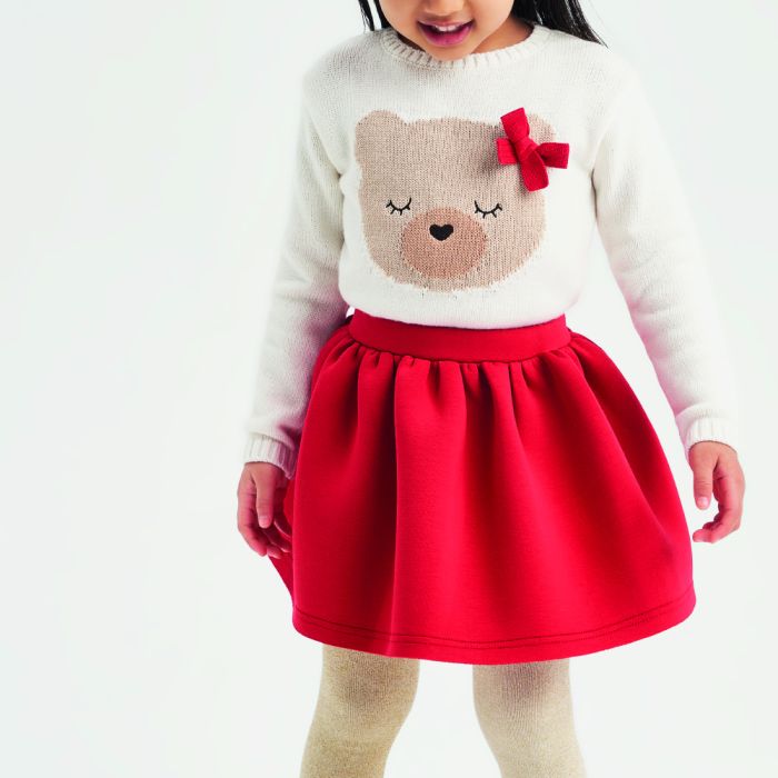 MAGLIONE GIROCOLLO 4.5921 CON TENERA STAMPA PER BAMBINA IDO main product photo