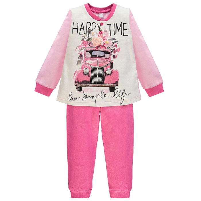 PIGIAMA PER BAMBINA 4280 IN FELPA DI COTONE ELLEPI main product photo
