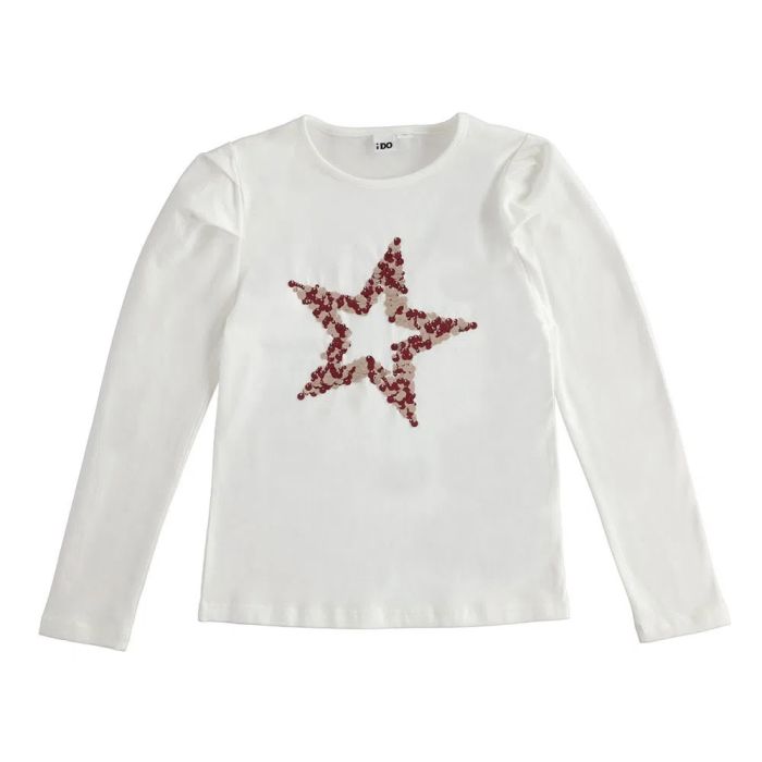 MAGLIA CALDO COTONE CON PAILLETTES 4.5874 RAGAZZA IDO main product photo