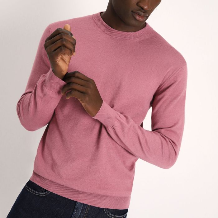 maglione girocollo tinta unita m3614piqu uomo imperial