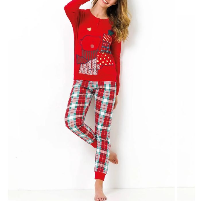 PIGIAMA DA DONNA NATALIZIO 6027 CALDO COTONE IL GRANCHIO main product photo