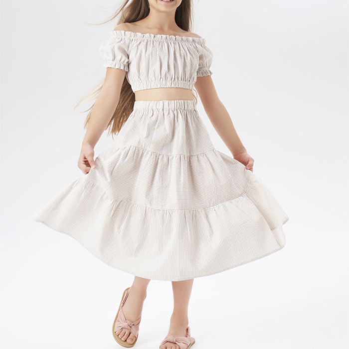 COMPLETO MAGLIA CORTA E GONNA AMPIA 4.4.6891 RAGAZZA IDO main product photo