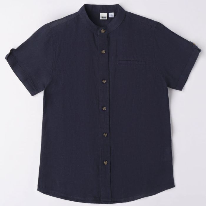 CAMICIA MANICA CORTA COLLO ALLA COREANA 4.6800 RAGAZZO IDO main product photo