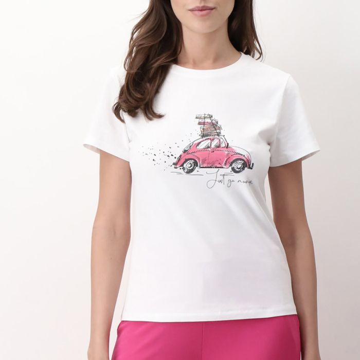 T-SHIRT PULL ON TOPS CITY VOBT67357 DONNA OROBLU main product photo